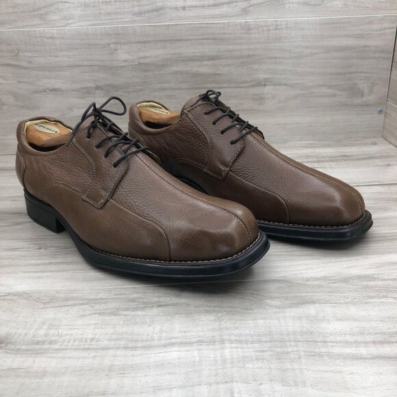 Belvedere Shoes Mens 12 EEE Baybridge Brown Leather Lace Up Derby Oxfords main image 4